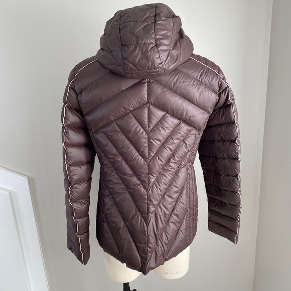 BCBGeneration Brown Lightweight Packable Down Hooded Puffer Jacket - Size L - Picture 2 of 11